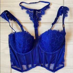 Royal Blue Lingerie Bra